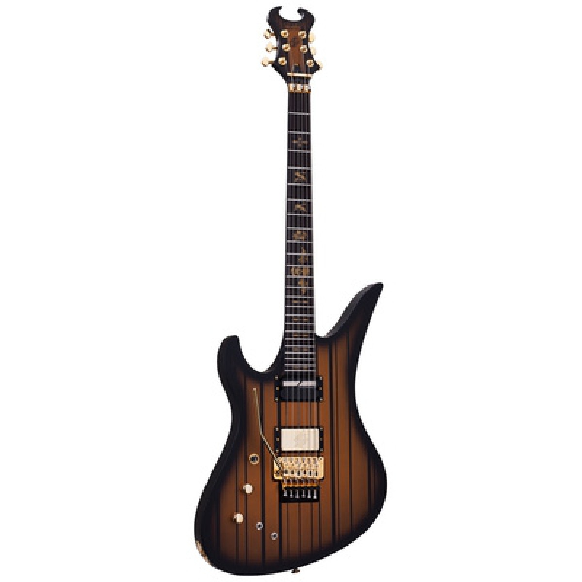 Schecter Synyster Custom-S LH Elektro Gitar (Satin Gold Burst)