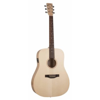 Simon & Patrick Trek Nat Solid Spruce SG Elektro Akustik Gitar (Natural)