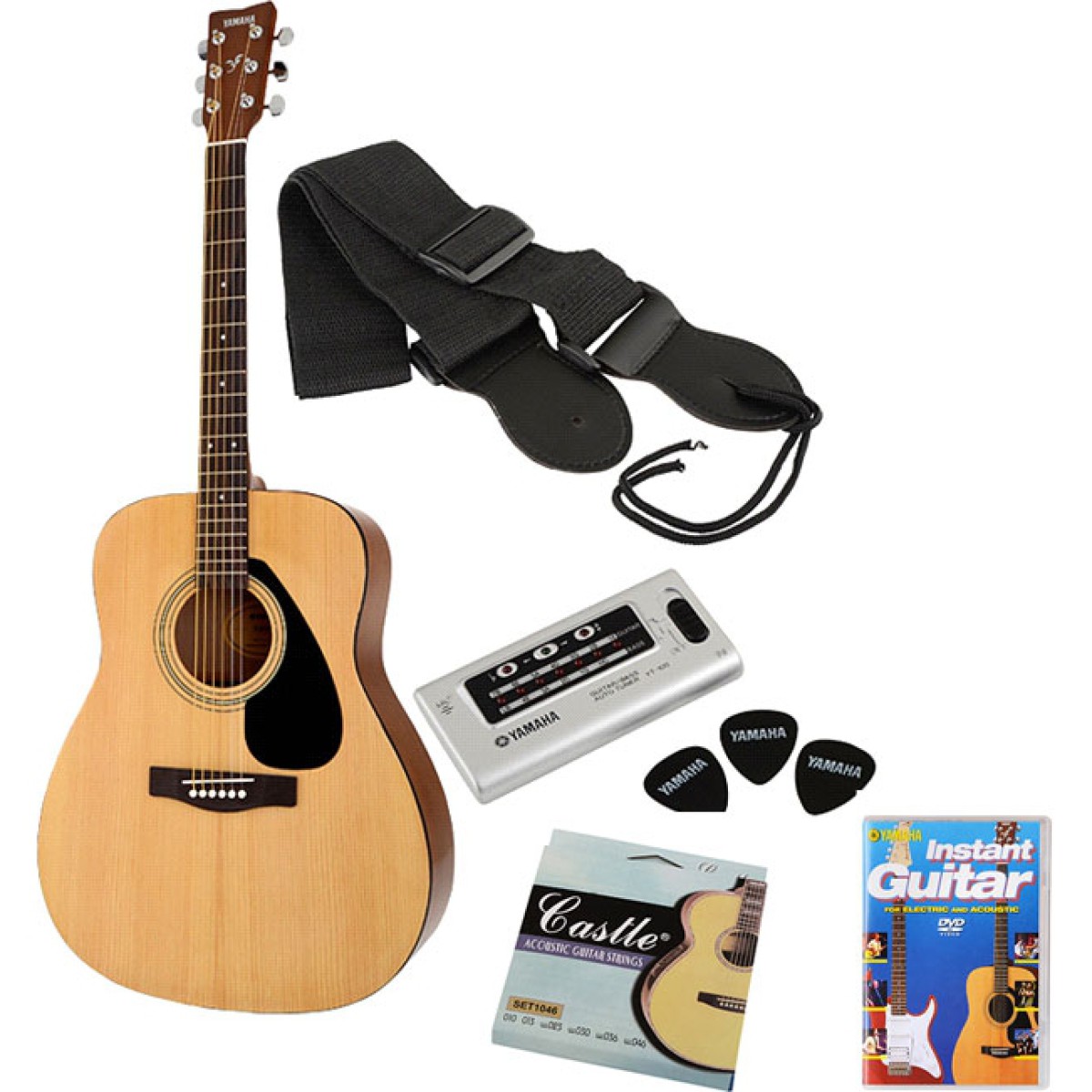 Yamaha F310P2 Akustik Gitar Paketi (Natural)