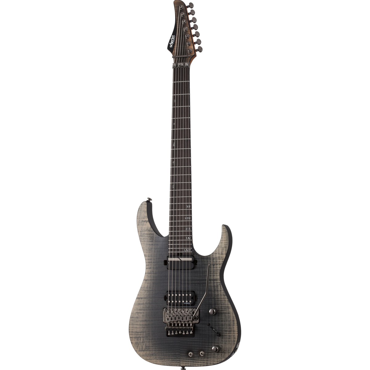 Schecter Banshee Mach-7 FR S 7 Telli Elektro Gitar (Fallout Burst)