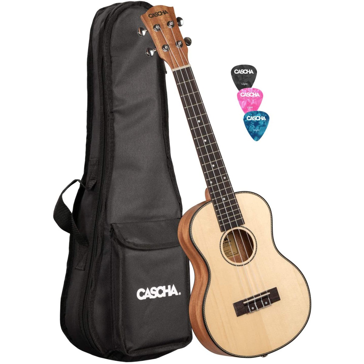 Cascha HH 2154 Maun Tenor Ukulele Set (Natural) Cascha HH 2154 Maun Tenor Ukulele Set (Natural)