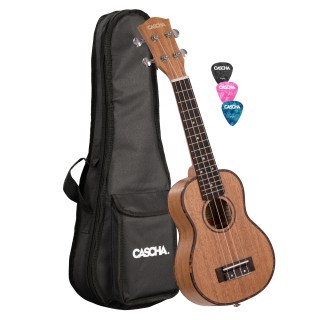 Cascha Maun Soprano Ukulele Set (Natural) Cascha Maun Soprano Ukulele Set (Natural)
