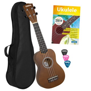 Cascha HH 3953 EN Limewood Soprano Ukulele Paketi (Kahverengi) Cascha HH 3953 EN Limewood Soprano Ukulele Paketi (Kahverengi)