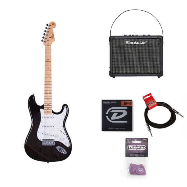 SX SST/ASH/TBK SET Elektro Gitar Seti (Siyah)