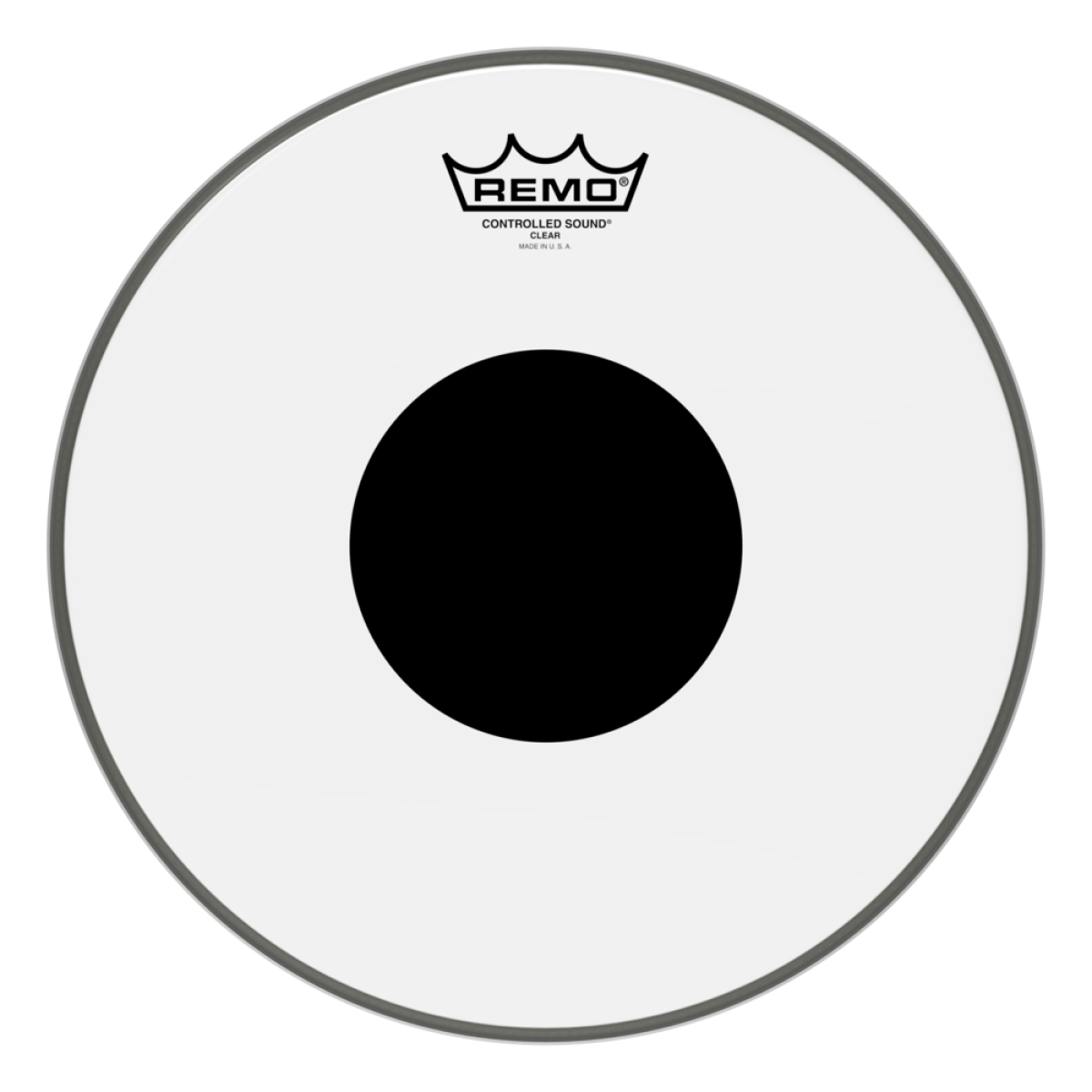 REMO CS-0312-10- Controlled Sound® Şeffaf Top Black Dot™ 12