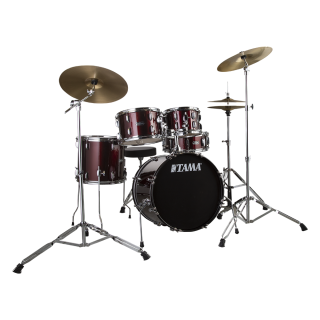 TAMA SG50H6C-WR - Stagestar Wine Red 5 Parça (20B/10T/12T/14F/14S) Aksamlı & Zilli Akustik Davul Seti