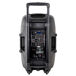 Kozmos KPA-2915AUS-CB 15-İnç 2 Yollu Hoparlör - Bluetooth / USB / LCD Ekranlı / SD Kart / 2 x Telsiz Mikrofon