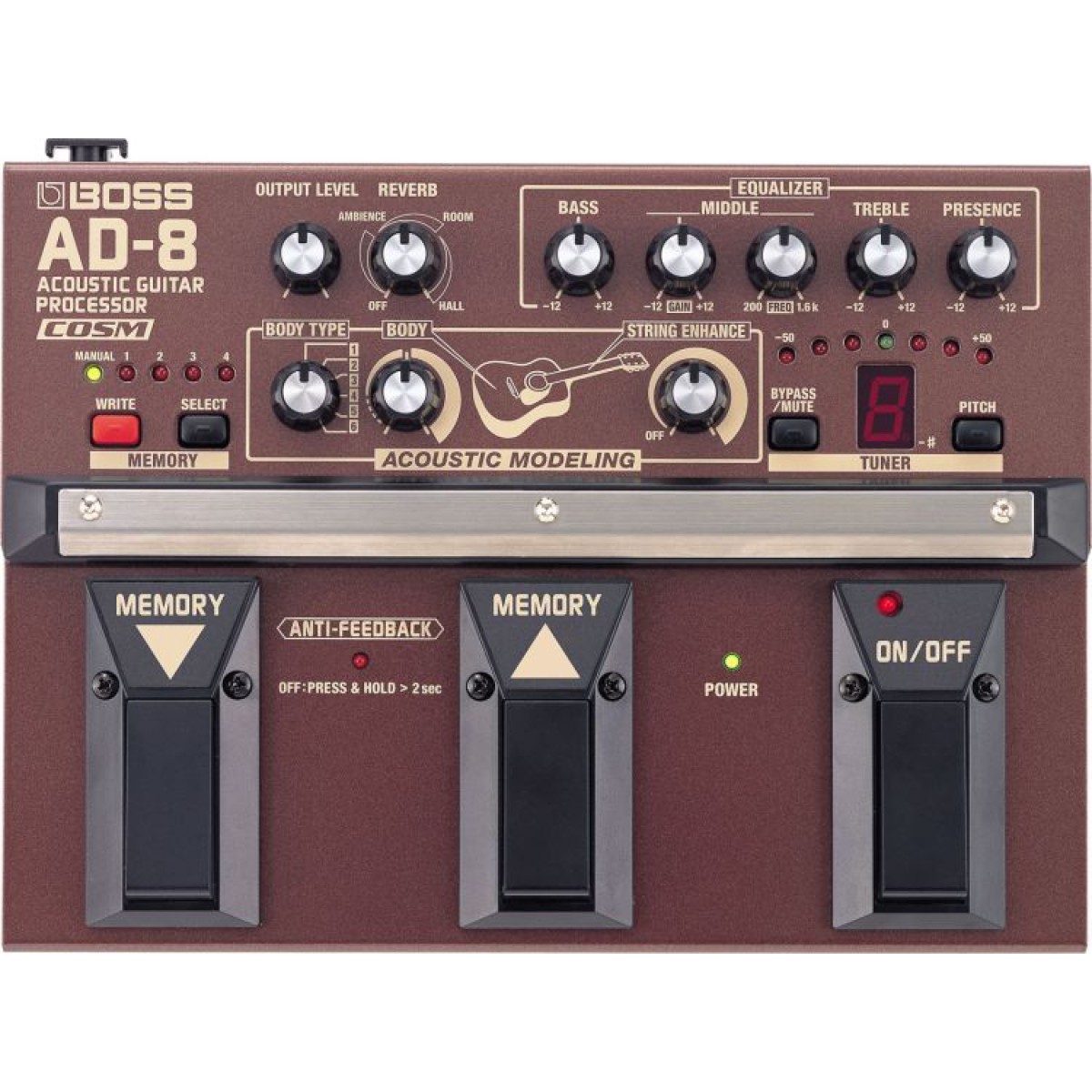 Boss AD-8 Akustik Gitar Prosesörü