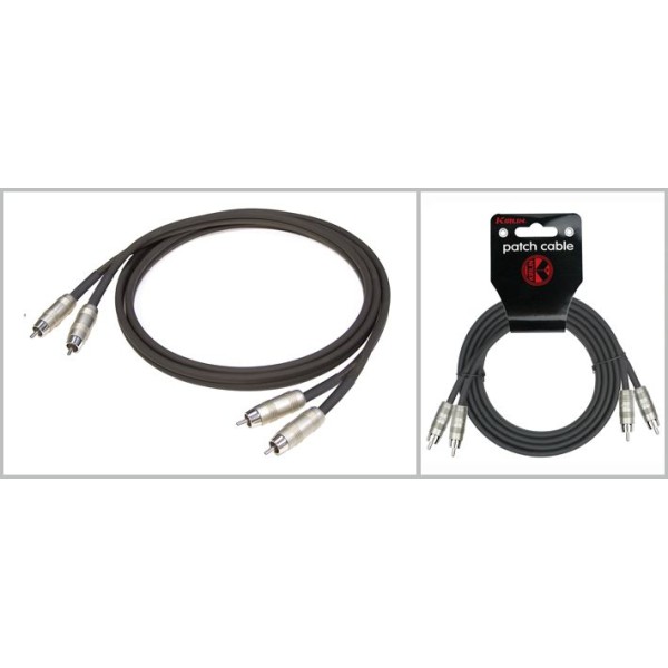 KIRLIN AP-401PR-2M-BK 2 Metre RCA Ses Kablosu