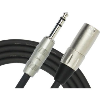 KIRLIN MP-483PR-3M-BK 3 Metre XLR-TRS Stereo Kablo