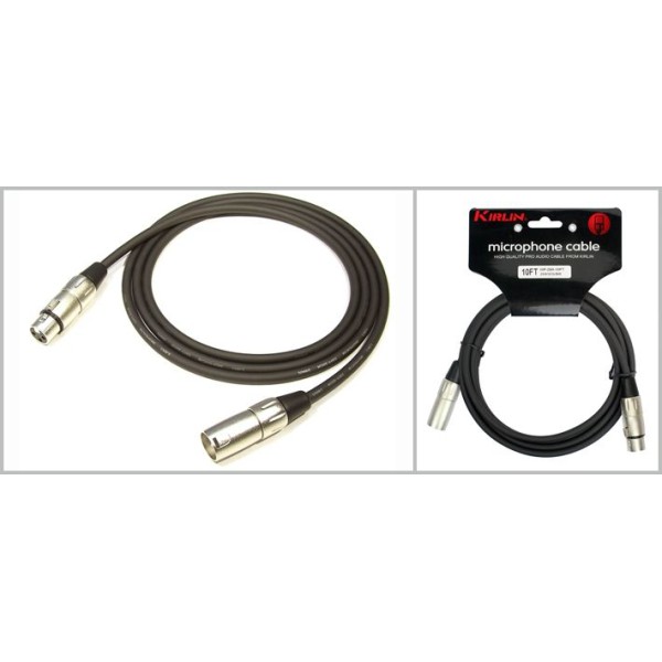 KIRLIN MP-480-10M-BK 10 Metre Mikrofon Kablosu