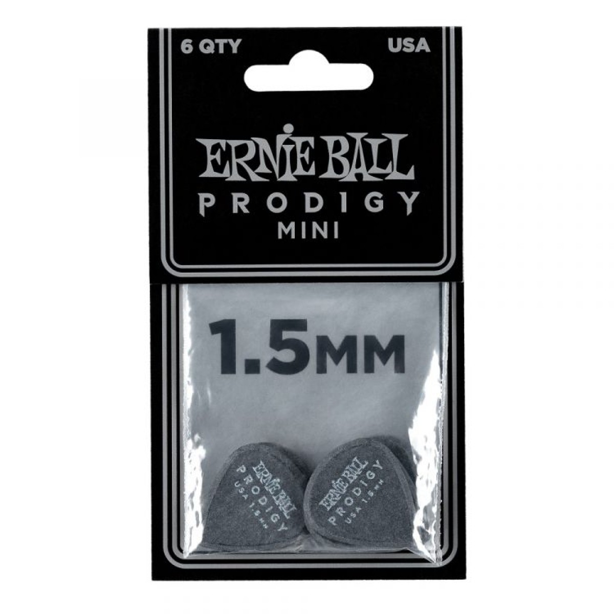 ERNIE BALL P09200 Prodigy Siyah Delrin 1.5 mm 3S 6lı Paket Pena ERNIE BALL P09200 Prodigy Siyah Delrin 1.5 mm 3S 6lı Paket Pena