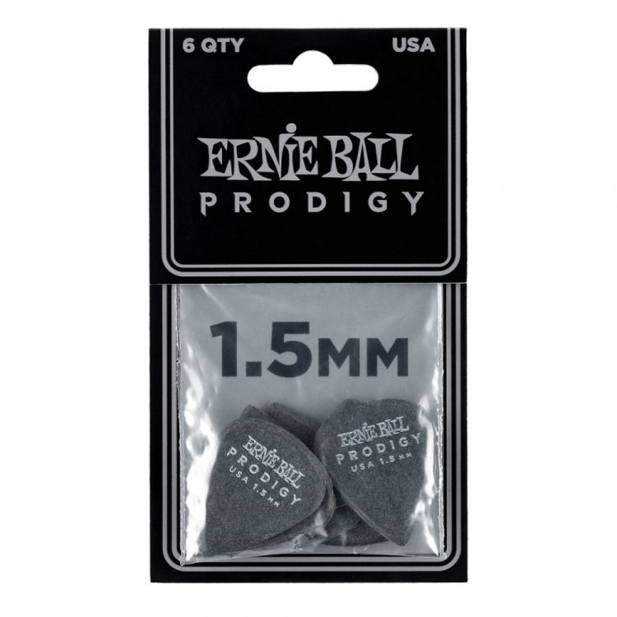 ERNIE BALL P09199 Prodigy Siyah Delrin 1.5 mm 1S 6lı Paket Pena ERNIE BALL P09199 Prodigy Siyah Delrin 1.5 mm 1S 6lı Paket Pena