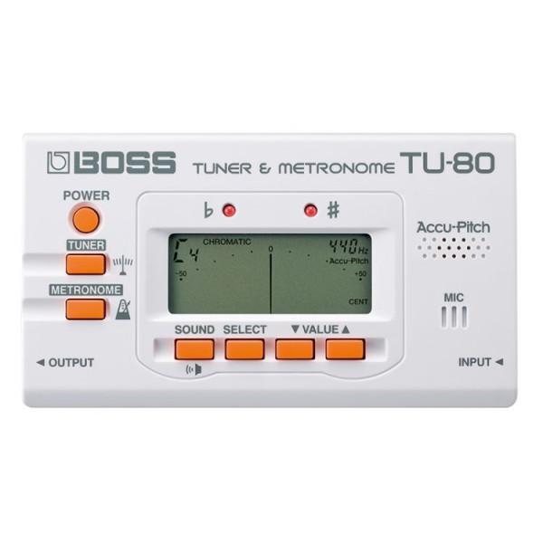 BOSS TU-80-WH(E CHROMATIC TUNER