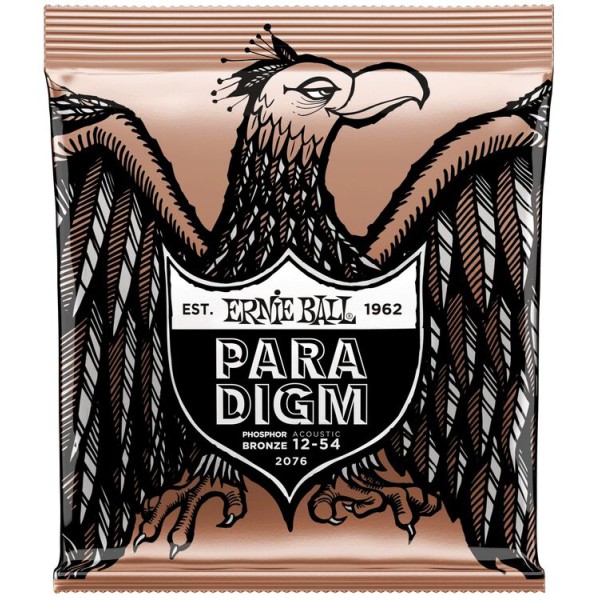 ERNIE BALL P02076 Paradigm Medium Light Fosfor Bronz 12-54 Akustik Gitar Tel Seti