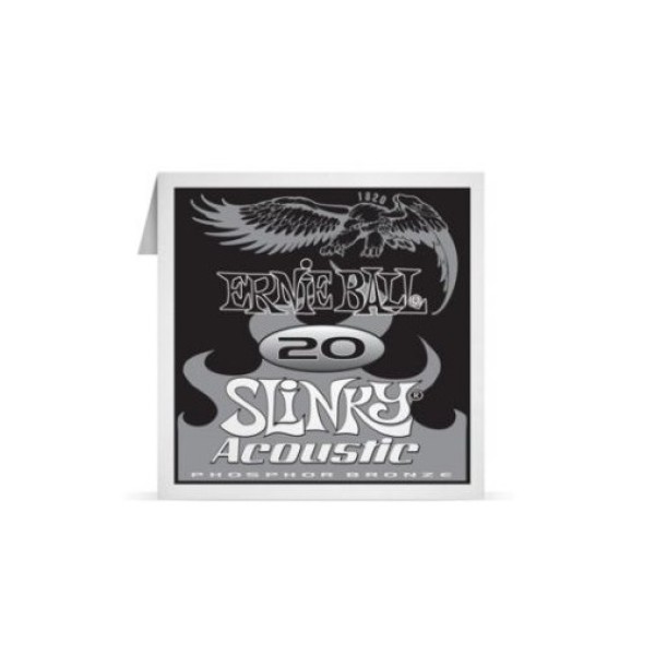 ERNIE BALL P01820 .020 Earthwood Fosfor Bronz Sargılı Akustik (Tek Tel)