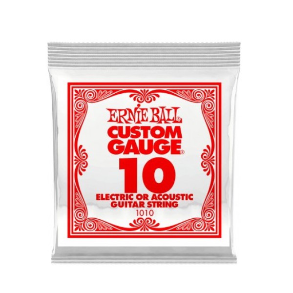 ERNIE BALL P01010 .010 Sargısız Çelik Elektro (Tek Tel)