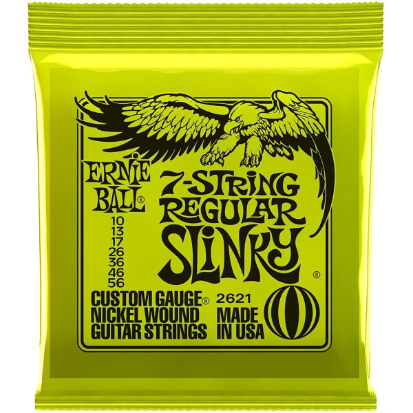 Ernie Ball P02621 Regular Slinky Nickel 10-56 (7 Telli) Elektro Gitar Teli