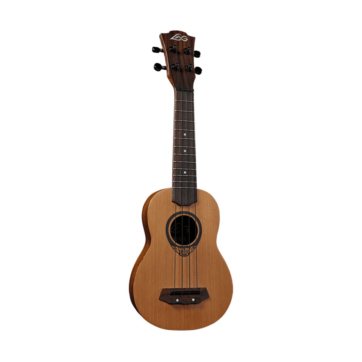 LAG GLU TKU10S Tiki Soprano Natural Ukulele LAG GLU TKU10S Tiki Soprano Natural Ukulele