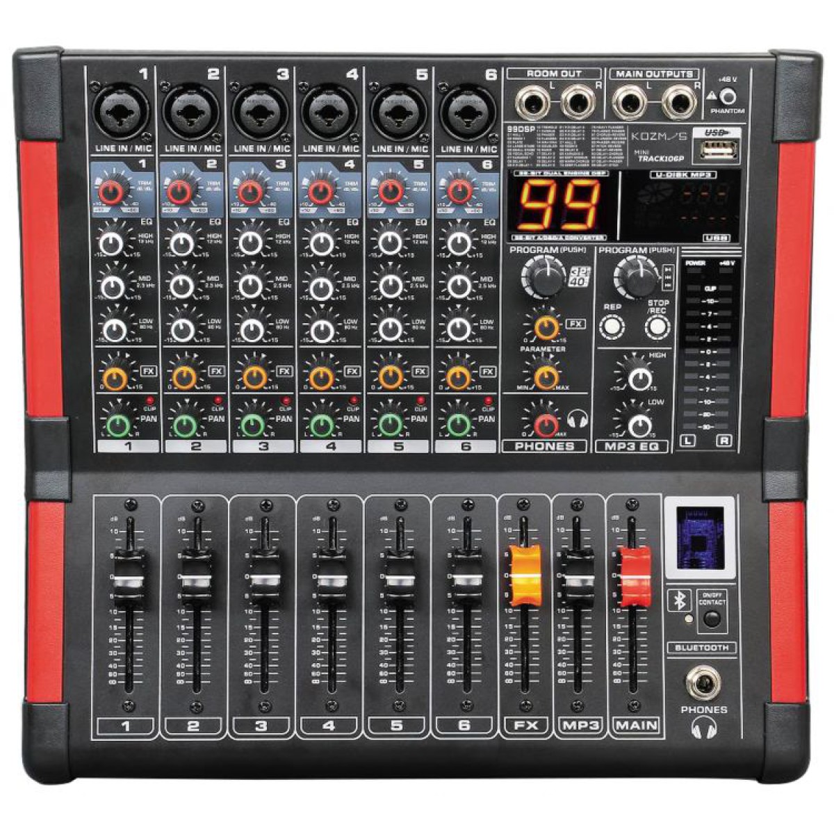 Kozmos MiniTrack-106P / 2 x 250W Power Mixer