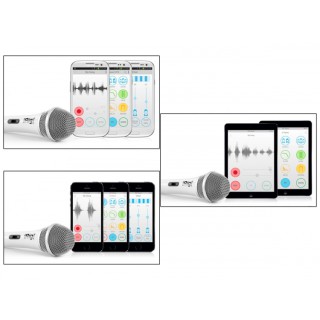 IK Multimedia iRig Voice White Karaoke Mikrofonu (iOS & Android)