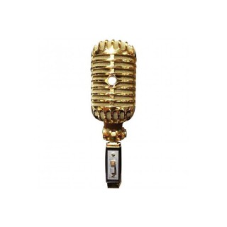 Rt-65 Nostaljik Retro Mikrofon Elvis Mikrofon Gold Altın-çantalı