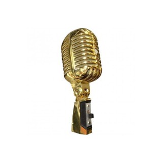 Rt-65 Nostaljik Retro Mikrofon Elvis Mikrofon Gold Altın-çantalı