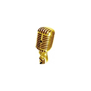 Rt-65 Nostaljik Retro Mikrofon Elvis Mikrofon Gold Altın-çantalı
