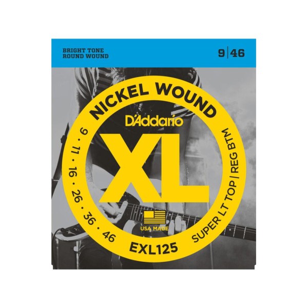 Daddarıo Exl125 Elektro Gitar Tel Seti, Xl, 9-46, Super Lıght